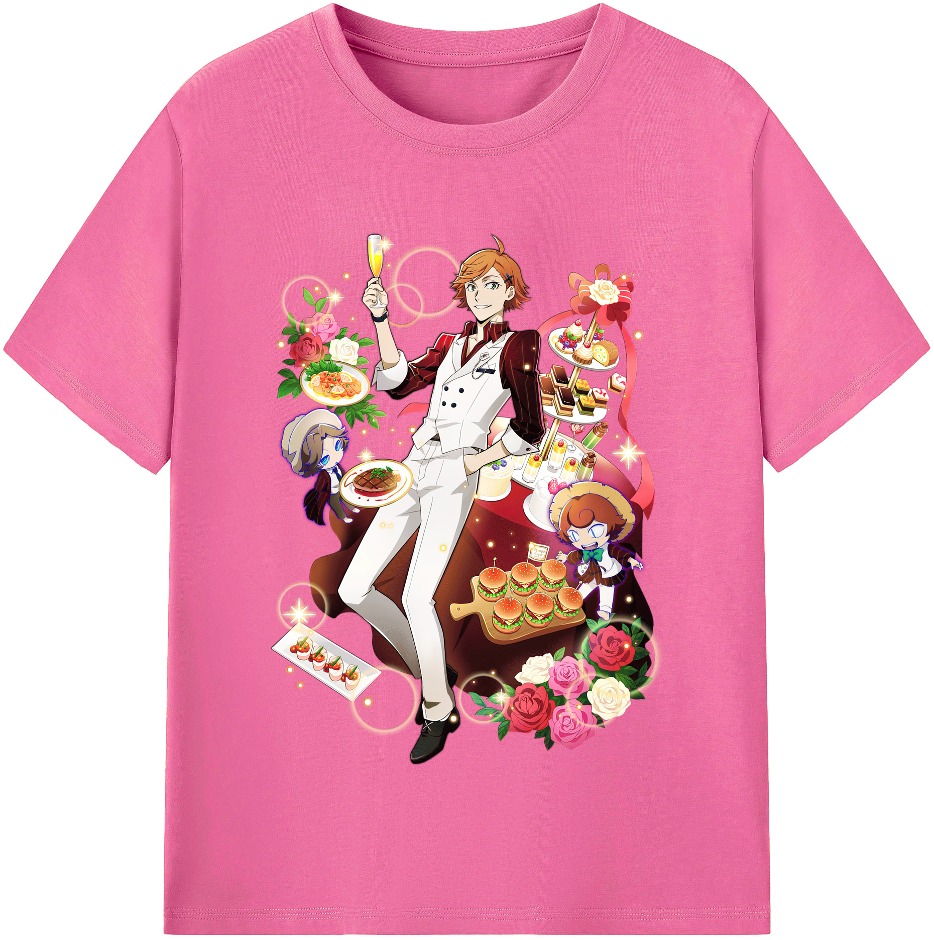 （画像用） 文豪ストレイドッグス Bungo Stray Dogs レディースカジュアルプリントTシャツ（綿100％）